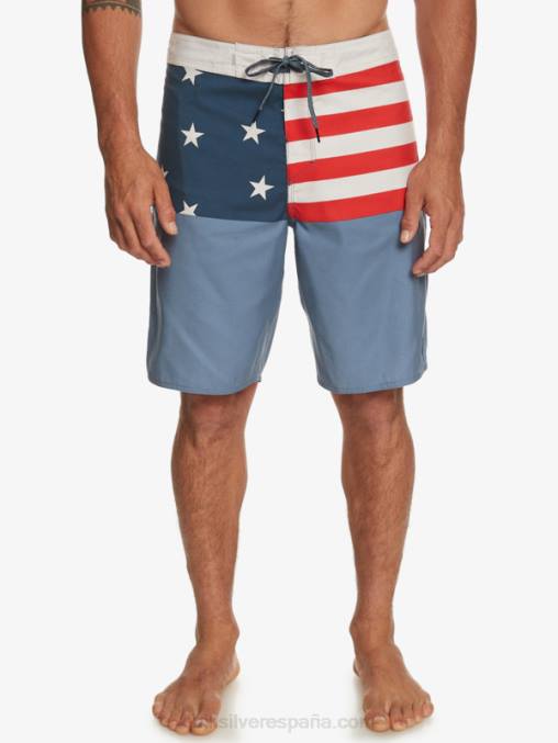 azul marino medianoche shorts de baño diarios de la división 20 D6T4D670 hombres Quiksilver