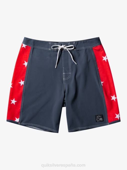 azul marino medianoche shorts de playa arco 18 originales D6T4D175 hombres Quiksilver