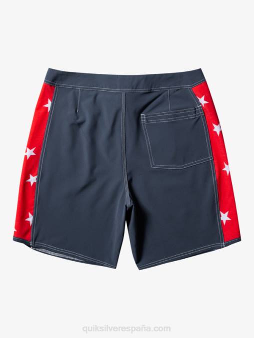 azul marino medianoche shorts de playa arco 18 originales D6T4D175 hombres Quiksilver
