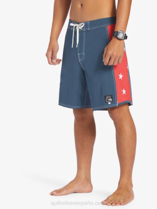 azul marino medianoche shorts de playa arco 18 originales D6T4D175 hombres Quiksilver