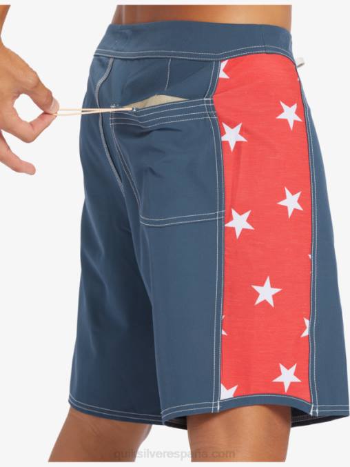 azul marino medianoche shorts de playa arco 18 originales D6T4D175 hombres Quiksilver