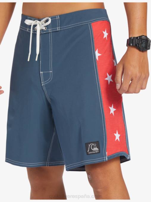azul marino medianoche shorts de playa arco 18 originales D6T4D175 hombres Quiksilver