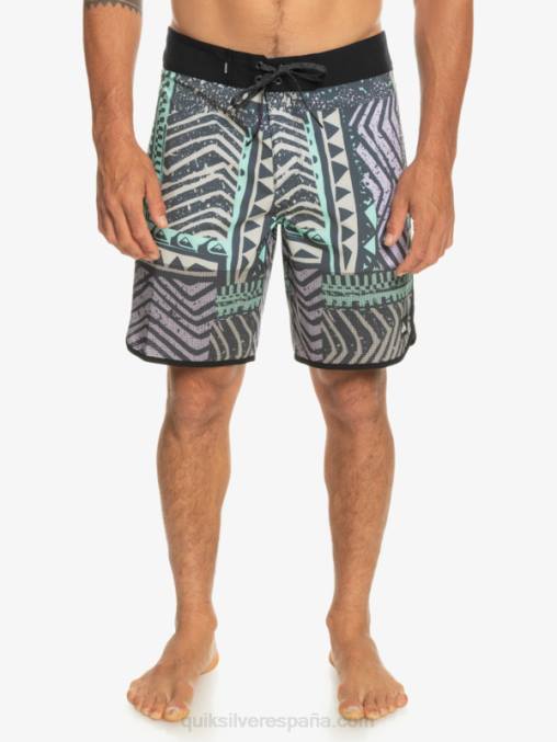 azul marino medianoche shorts de playa highlite festoneado 19 D6T4D36 hombres Quiksilver