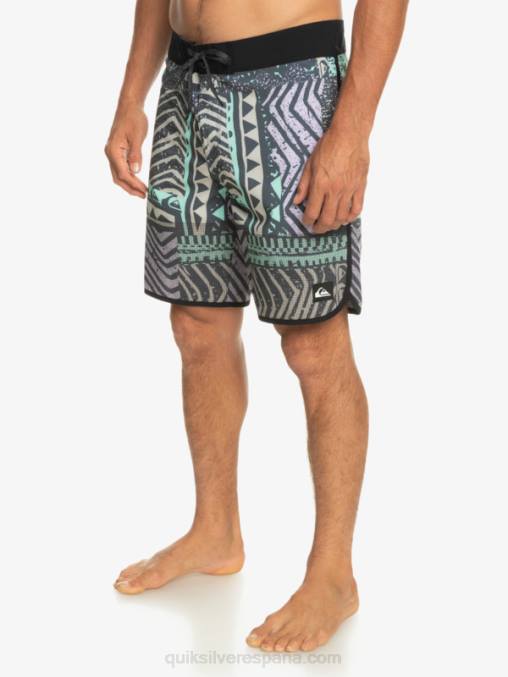 azul marino medianoche shorts de playa highlite festoneado 19 D6T4D36 hombres Quiksilver