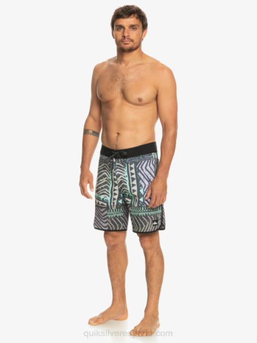 azul marino medianoche shorts de playa highlite festoneado 19 D6T4D36 hombres Quiksilver