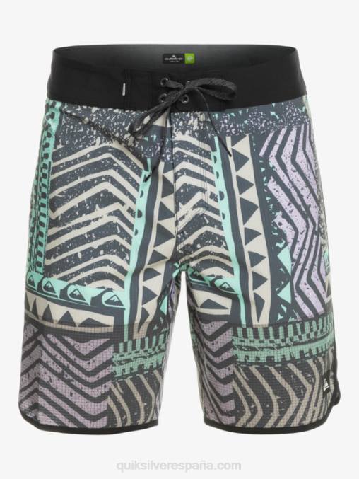 azul marino medianoche shorts de playa highlite festoneado 19 D6T4D36 hombres Quiksilver