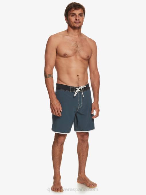 azul marino medianoche shorts de playa originales festoneados 18 D6T4D92 hombres Quiksilver