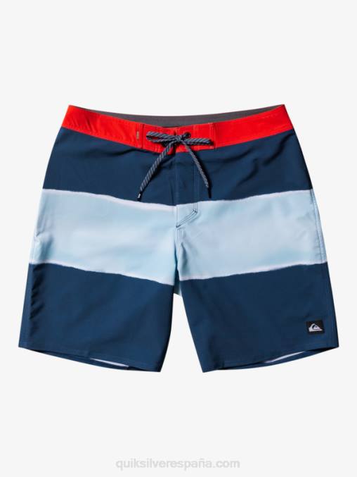 azul marino medianoche shorts de playa surfsilk air brush 19 D6T4D645 hombres Quiksilver