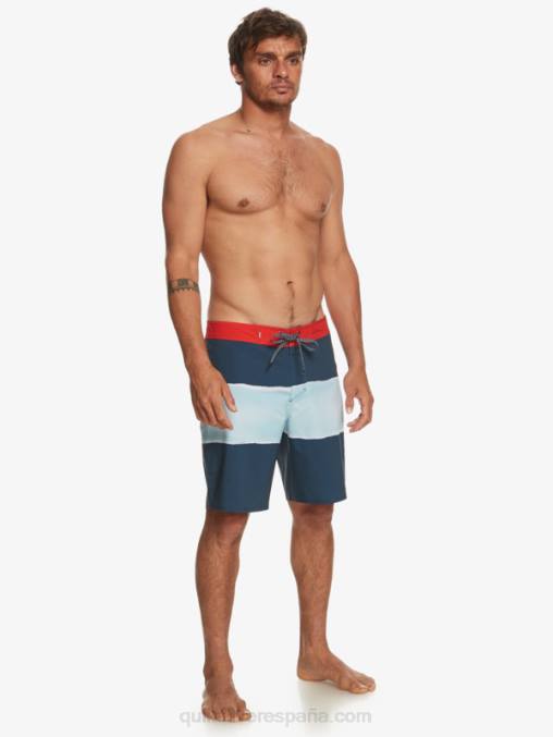 azul marino medianoche shorts de playa surfsilk air brush 19 D6T4D645 hombres Quiksilver