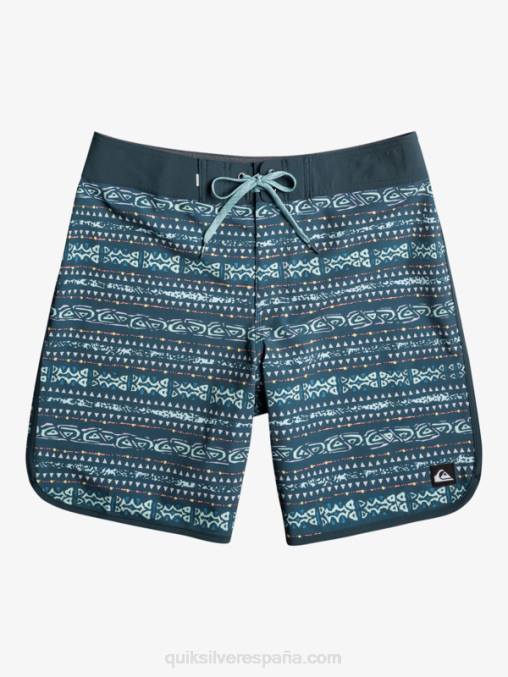 azul marino medianoche shorts de playa surfsilk festoneado 19 D6T4D221 hombres Quiksilver