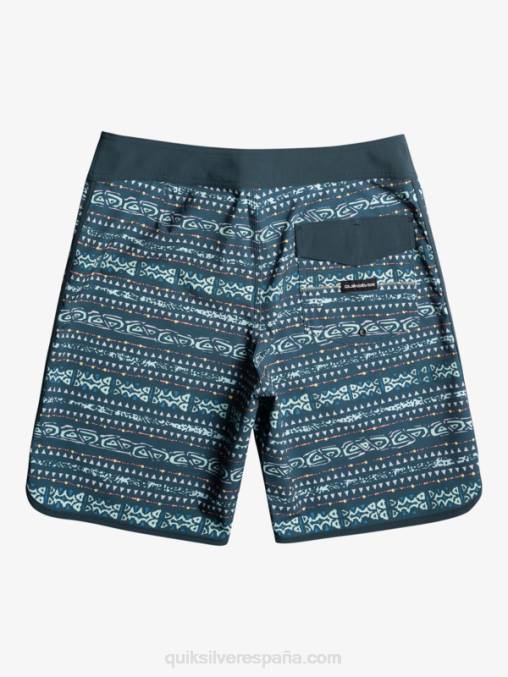 azul marino medianoche shorts de playa surfsilk festoneado 19 D6T4D221 hombres Quiksilver