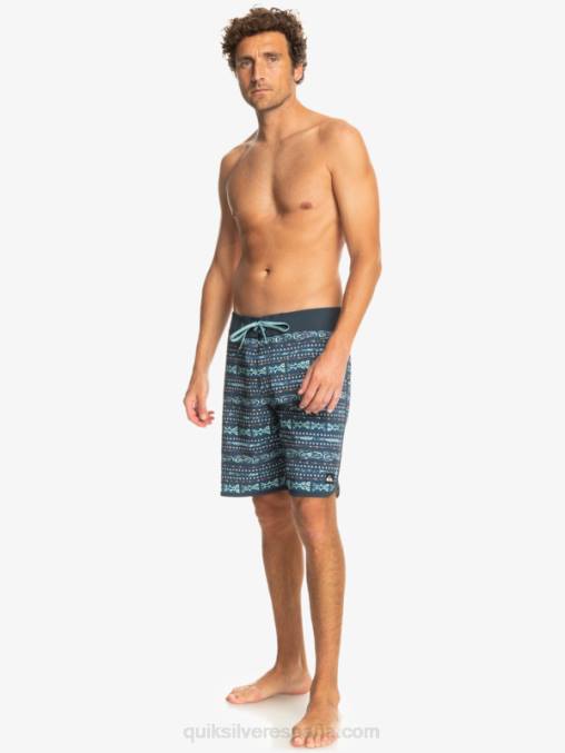 azul marino medianoche shorts de playa surfsilk festoneado 19 D6T4D221 hombres Quiksilver