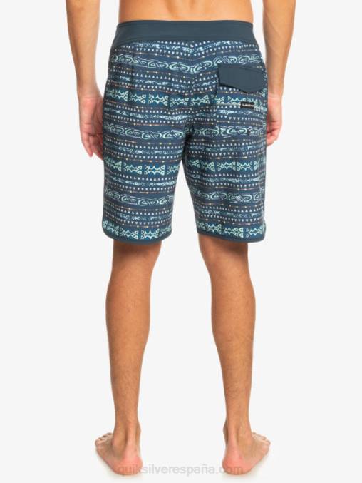 azul marino medianoche shorts de playa surfsilk festoneado 19 D6T4D221 hombres Quiksilver