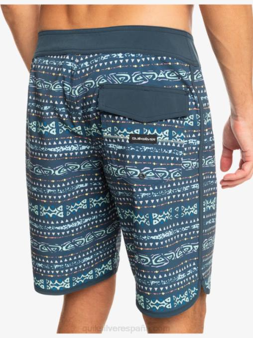 azul marino medianoche shorts de playa surfsilk festoneado 19 D6T4D221 hombres Quiksilver