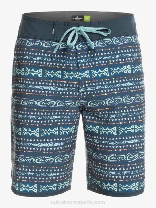 azul marino medianoche shorts de playa surfsilk festoneado 19 D6T4D221 hombres Quiksilver