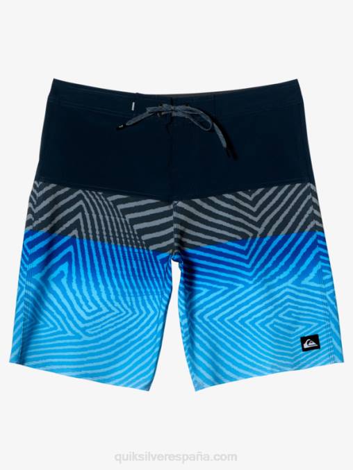 azul marino medianoche shorts de playa surfsilk panel 20 D6T4D128 hombres Quiksilver