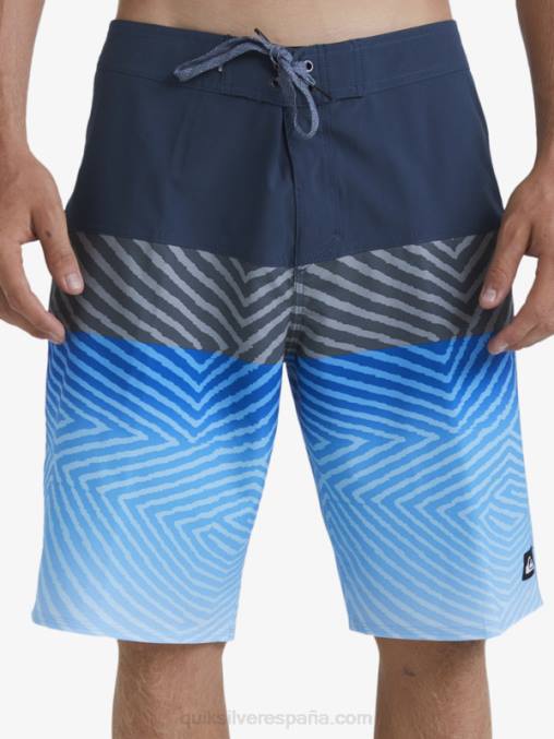 azul marino medianoche shorts de playa surfsilk panel 20 D6T4D128 hombres Quiksilver