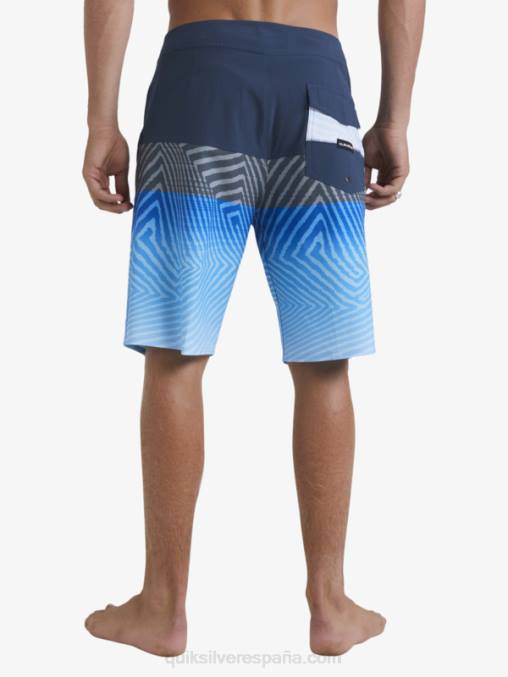 azul marino medianoche shorts de playa surfsilk panel 20 D6T4D128 hombres Quiksilver