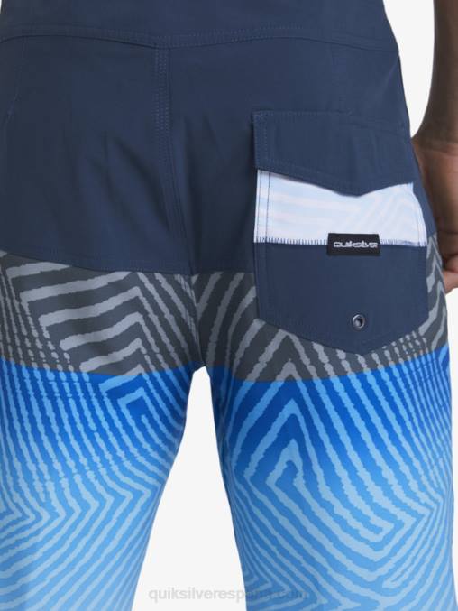 azul marino medianoche shorts de playa surfsilk panel 20 D6T4D128 hombres Quiksilver