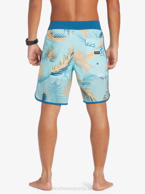 azul marroquí shorts de playa highlite festoneado 19 D6T4D27 hombres Quiksilver