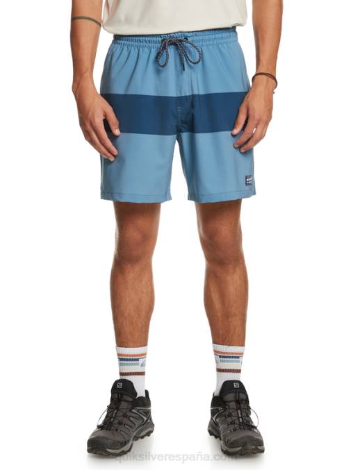 azul provincial omni entrenamiento 17 pantalones cortos elásticos D6T4D1690 hombres Quiksilver