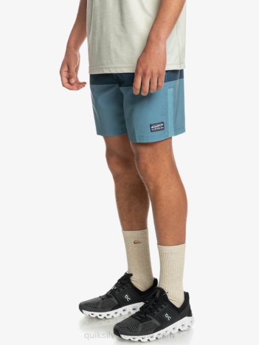 azul provincial omni entrenamiento 17 pantalones cortos elásticos D6T4D1690 hombres Quiksilver