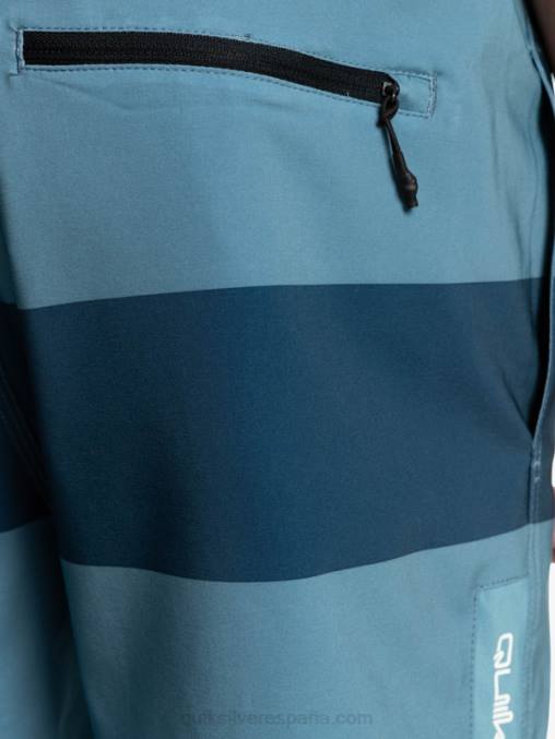 azul provincial omni entrenamiento 17 pantalones cortos elásticos D6T4D1690 hombres Quiksilver