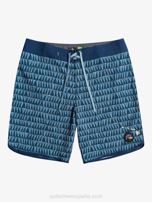 azul provincial shorts de playa surfsilk hawaii scallop 19 D6T4D1323 hombres Quiksilver