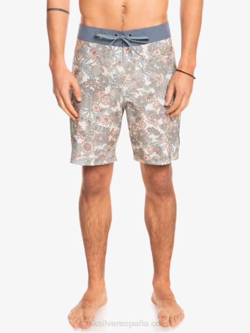 blanco antiguo shorts de playa de cáñamo elástico 69 18 D6T4D1815 hombres Quiksilver