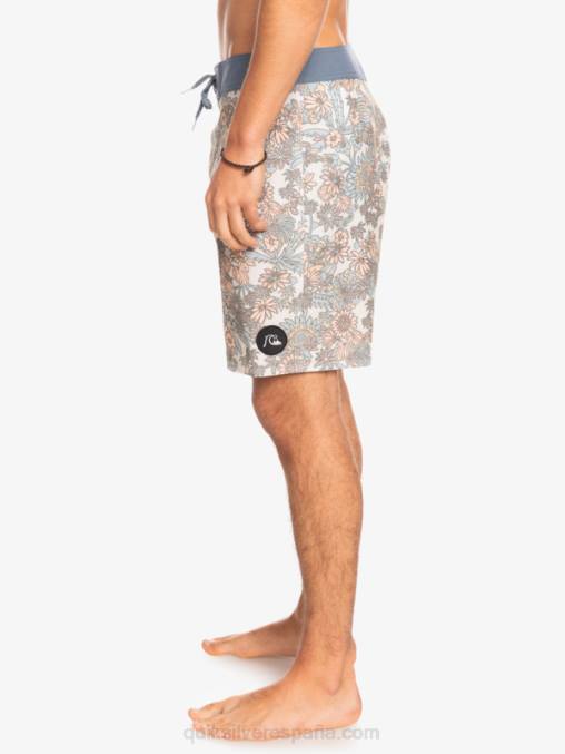 blanco antiguo shorts de playa de cáñamo elástico 69 18 D6T4D1815 hombres Quiksilver