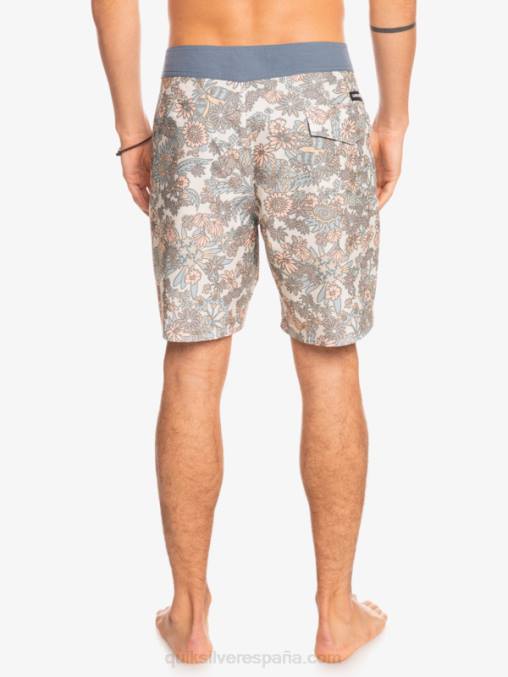 blanco antiguo shorts de playa de cáñamo elástico 69 18 D6T4D1815 hombres Quiksilver
