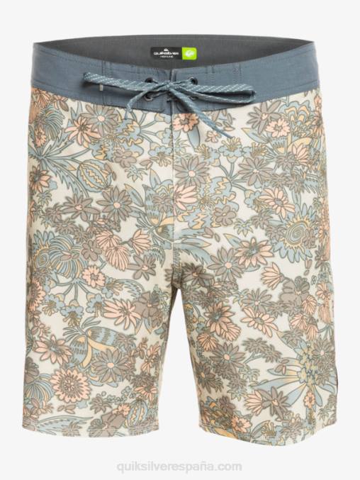 blanco antiguo shorts de playa de cáñamo elástico 69 18 D6T4D1815 hombres Quiksilver