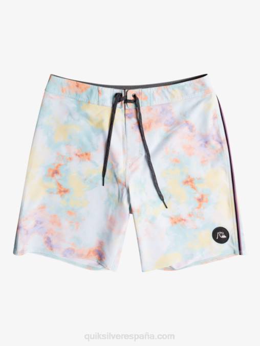 blanco surfsilk ribeteado 18 shorts de playa D6T4D1749 hombres Quiksilver