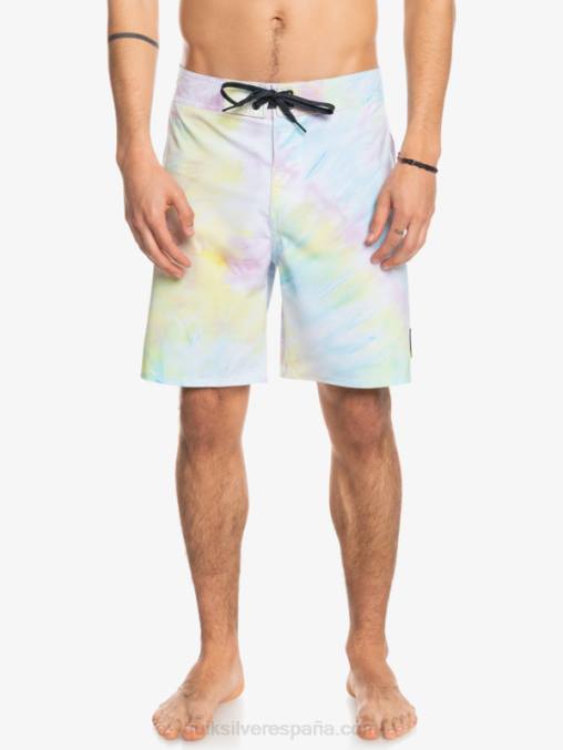blanco surfsilk ribeteado 18 shorts de playa D6T4D1749 hombres Quiksilver