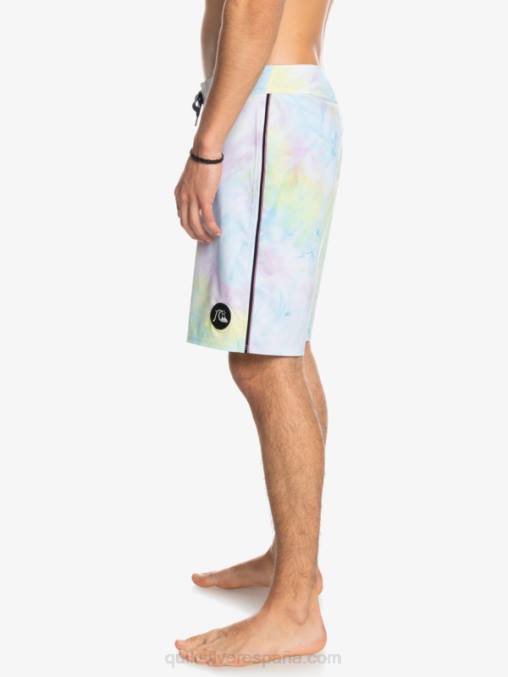 blanco surfsilk ribeteado 18 shorts de playa D6T4D1749 hombres Quiksilver