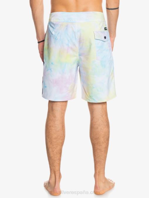 blanco surfsilk ribeteado 18 shorts de playa D6T4D1749 hombres Quiksilver