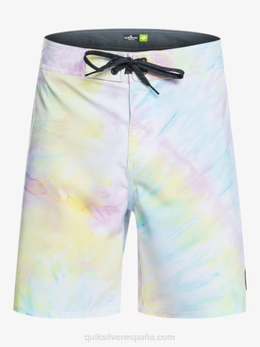 blanco surfsilk ribeteado 18 shorts de playa D6T4D1749 hombres Quiksilver