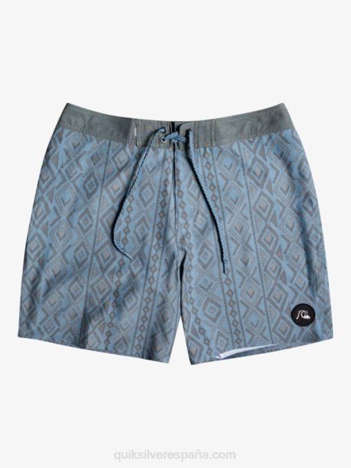 capitanes azules shorts de playa de cáñamo elástico 69 18 D6T4D1817 hombres Quiksilver