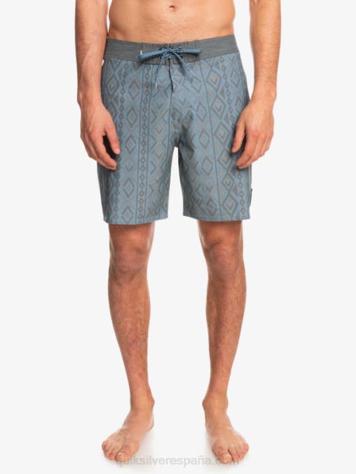 capitanes azules shorts de playa de cáñamo elástico 69 18 D6T4D1817 hombres Quiksilver