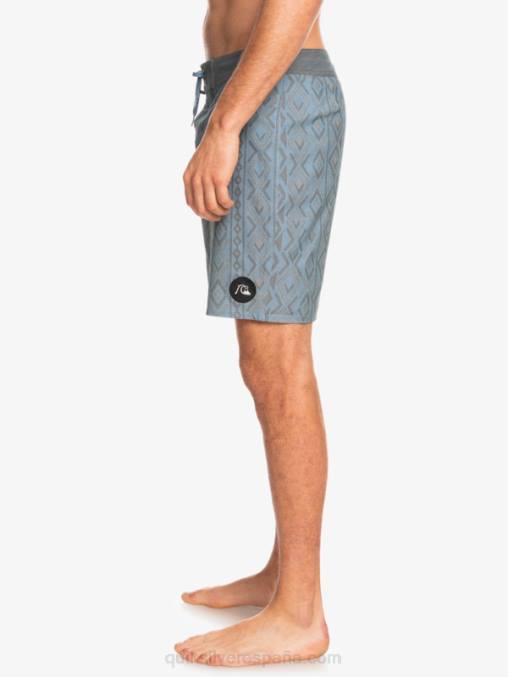 capitanes azules shorts de playa de cáñamo elástico 69 18 D6T4D1817 hombres Quiksilver