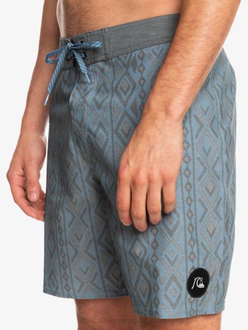 capitanes azules shorts de playa de cáñamo elástico 69 18 D6T4D1817 hombres Quiksilver