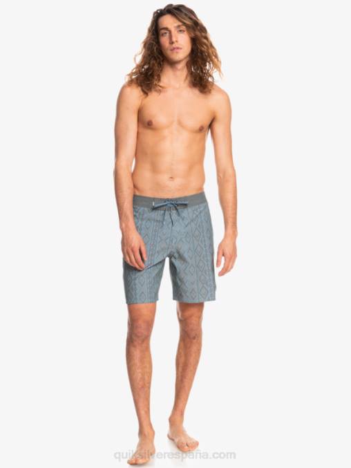 capitanes azules shorts de playa de cáñamo elástico 69 18 D6T4D1817 hombres Quiksilver