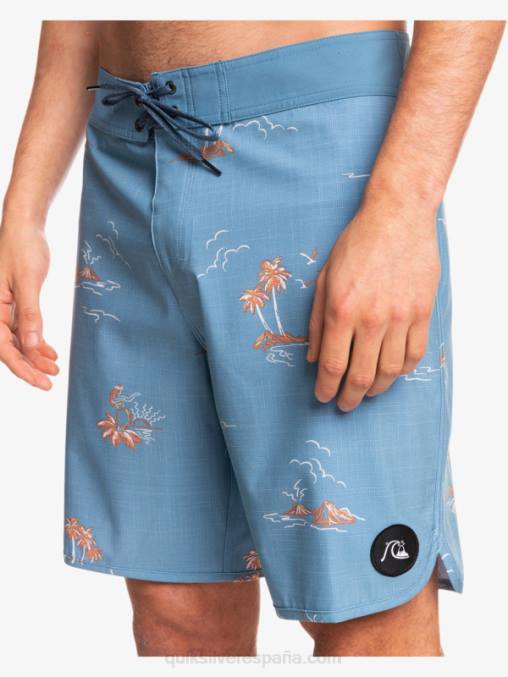 capitanes azules shorts de playa surfsilk festoneado 19 D6T4D1498 hombres Quiksilver