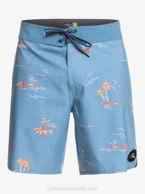 capitanes azules shorts de playa surfsilk festoneado 19 D6T4D1498 hombres Quiksilver