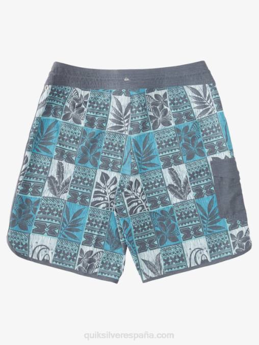 capri brisa hoja bs shorts de playa waterman leaf boxes scallop 20 D6T4D1299 hombres Quiksilver