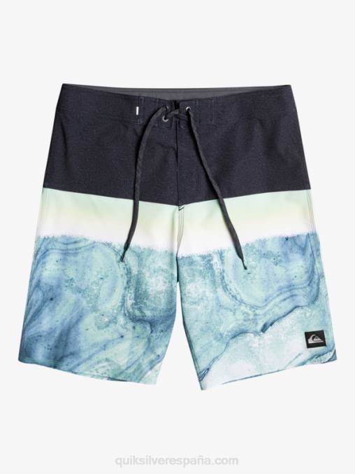 ceniza verde shorts de playa surfsilk panel 20 D6T4D1451 hombres Quiksilver