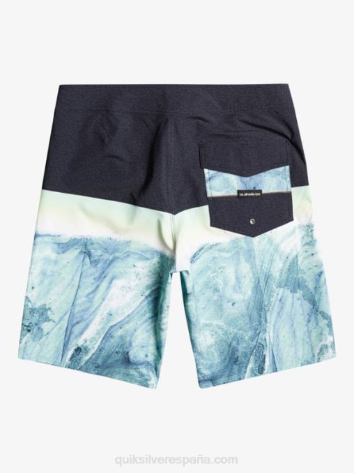 ceniza verde shorts de playa surfsilk panel 20 D6T4D1451 hombres Quiksilver