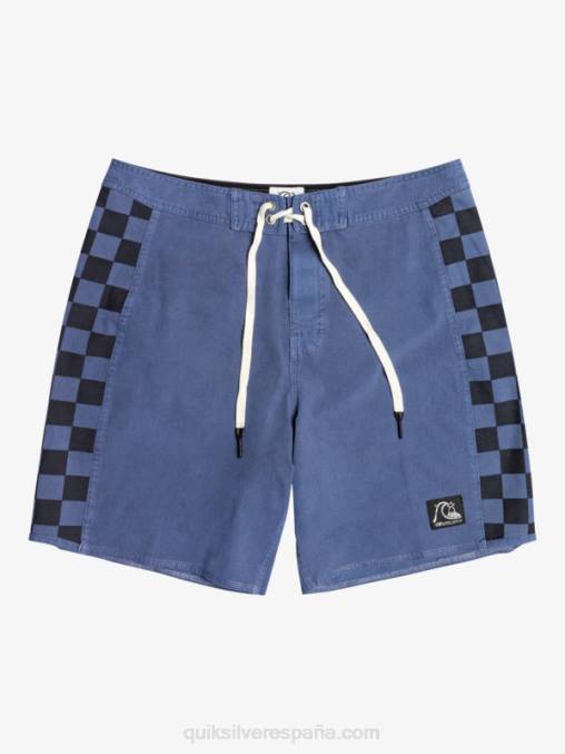 chaqueta azul marino shorts de playa de cáñamo estirados con arco original lavado 18 D6T4D1670 hombres Quiksilver
