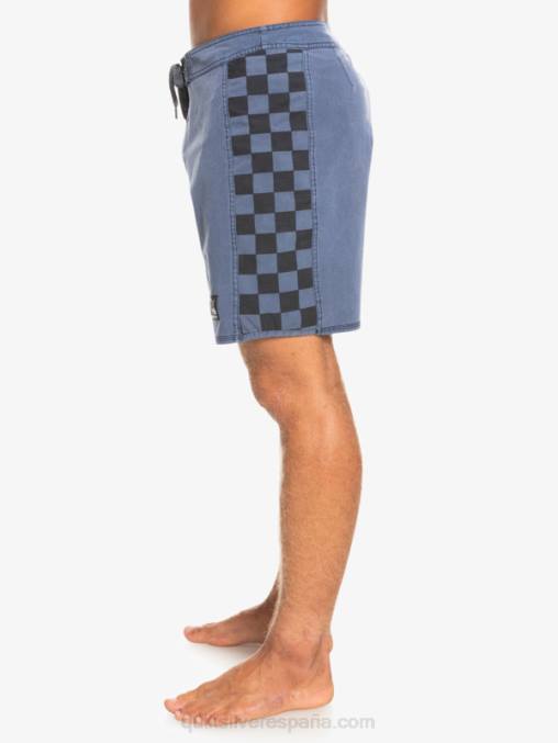 chaqueta azul marino shorts de playa de cáñamo estirados con arco original lavado 18 D6T4D1670 hombres Quiksilver