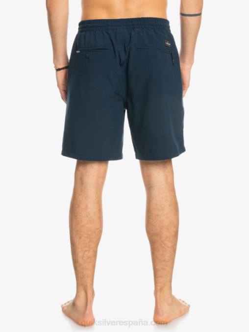 chaqueta azul marino shorts elásticos ocean 18 anfibios D6T4D349 hombres Quiksilver